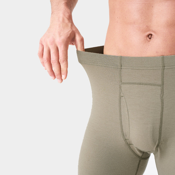 Herren-Boxershorts aus 100 % Merinowolle, Schwarz – MT15