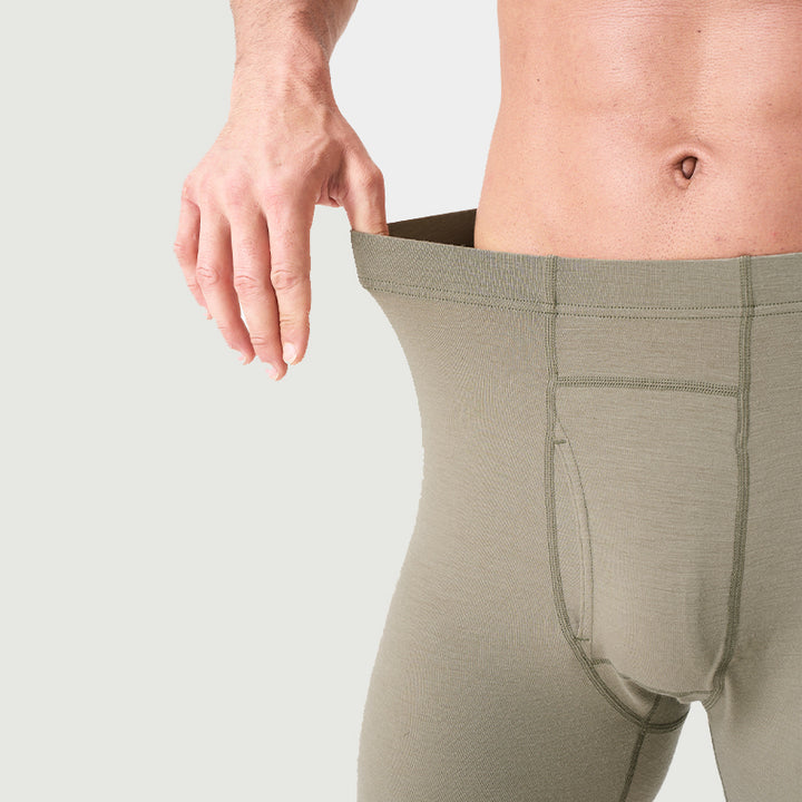 Calzoncillos Boxer Ropa Interior 100% Lana Merino para Hombre Negro - MT15