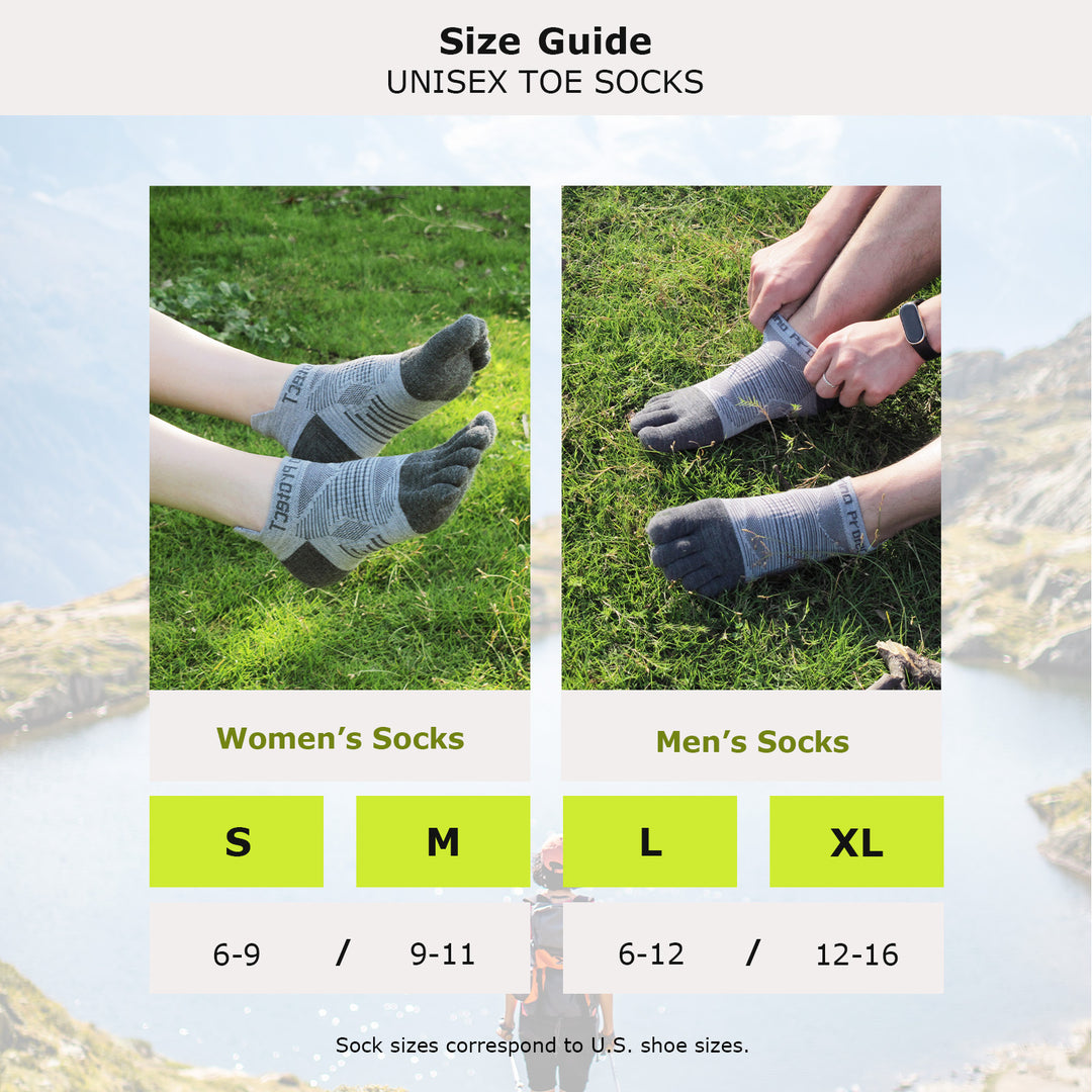 Merino Hike Light Low Cut Toe Socks - 3 Pairs