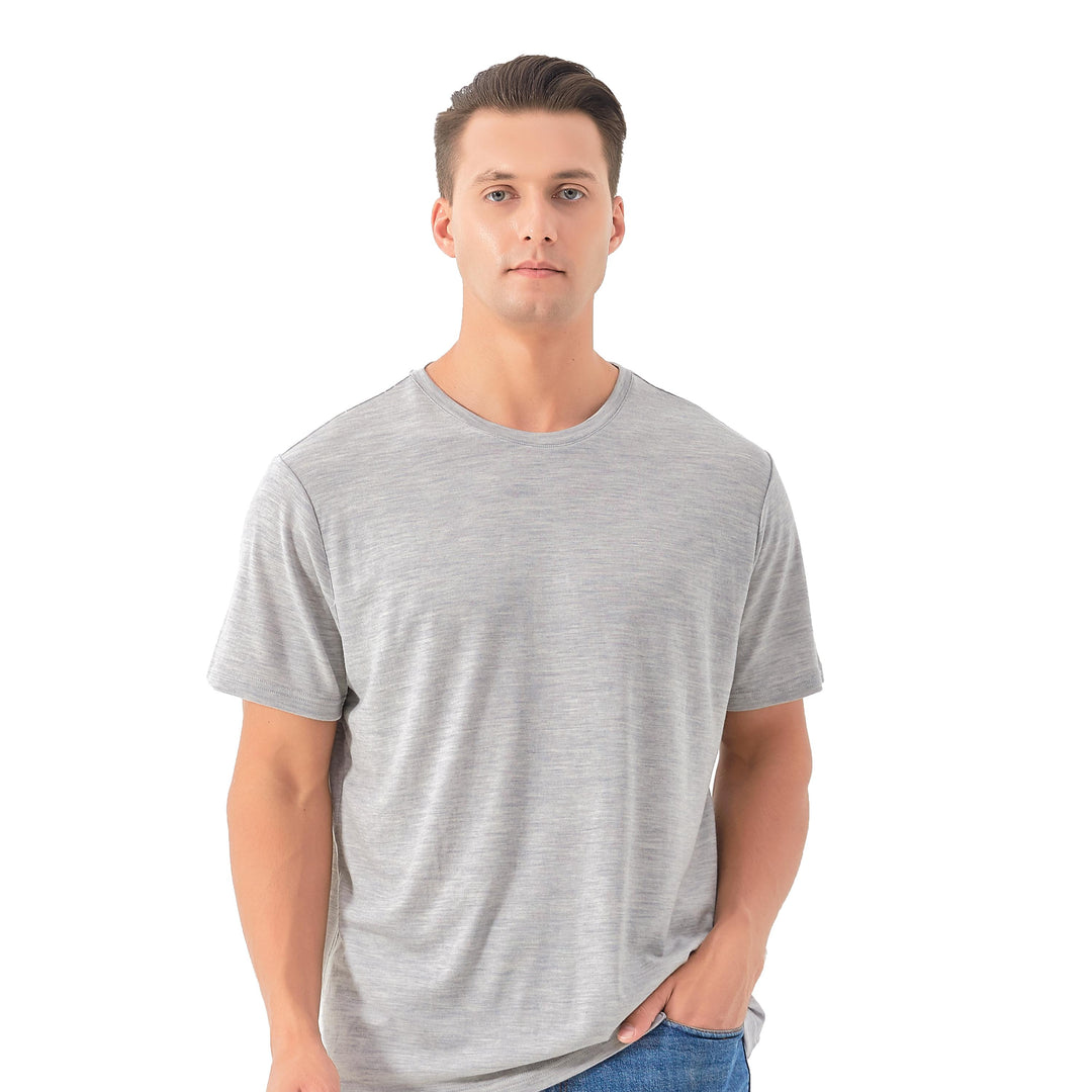 Men's 3 Pack // Merino 170g T-Shirts - Light Gray/Charcoal/Camouflage