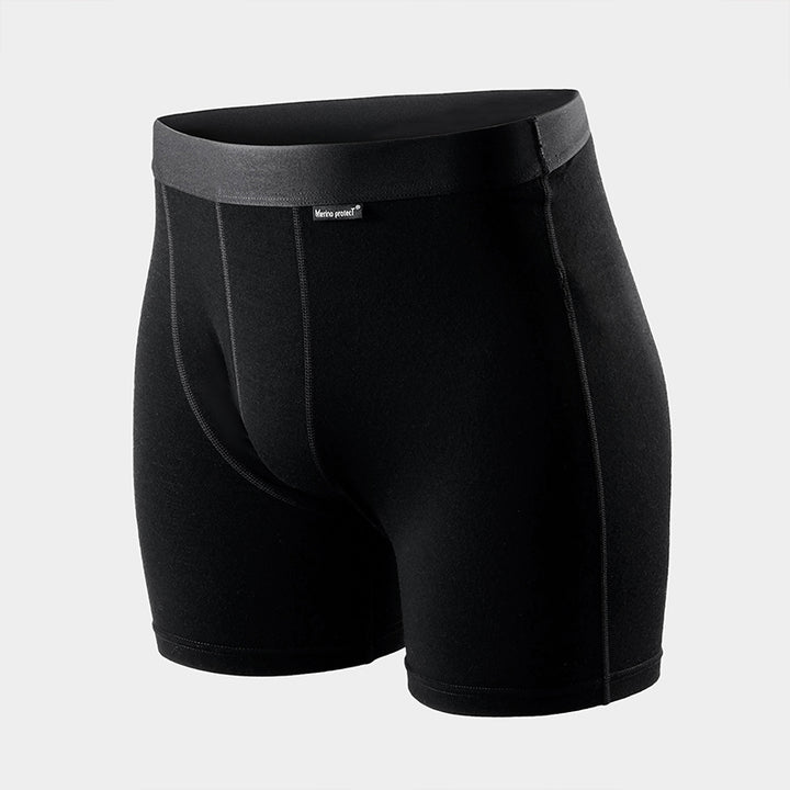 Men’s lightweight 180g Merino wool boxer brief, breathable, moisture-wicking, odor-resistant, ideal for hiking, camping, and long-distance travel