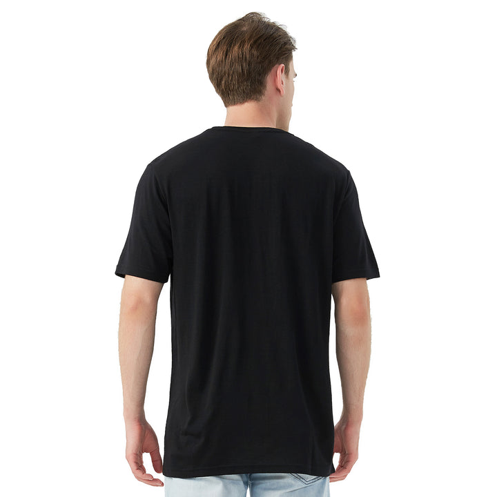 Men's 100% Merino Wool T-Shirt Black - MT01