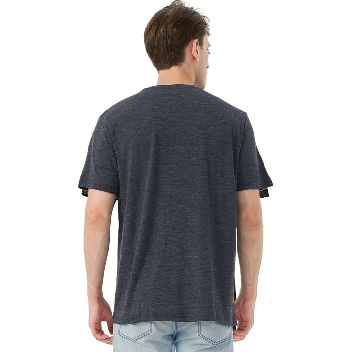 Men's 100% Merino Wool T-Shirt Dark Gray - MT01