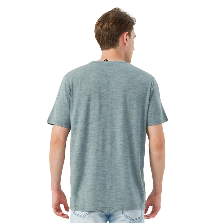 Men's 100% Merino Wool T-Shirt Gray - MT01
