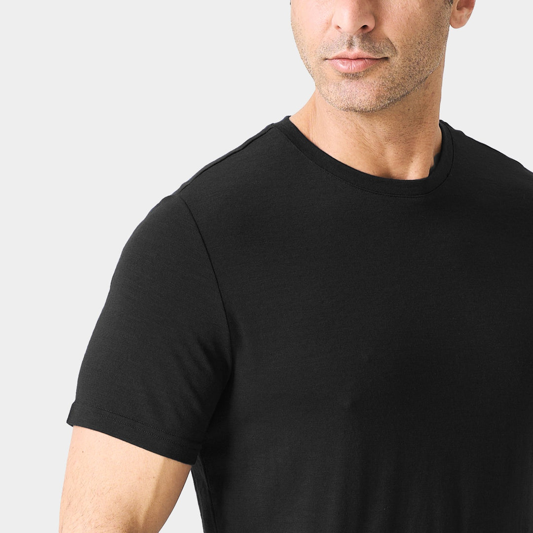 Midweight 100% Merino wool tee designed for year-round outdoor adventures, offering natural moisture-wicking, odor resistance, and breathable comfort.