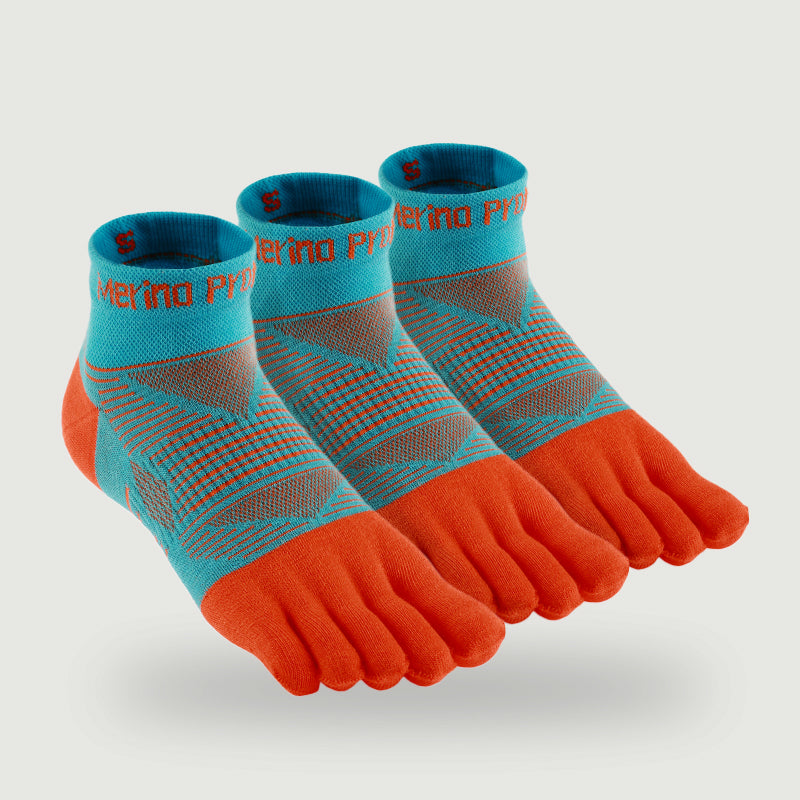 Merino Hike Lightweight Mini-Crew Five-Toe Socks - 3 Pairs