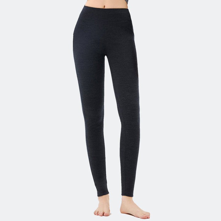 Midweight merino wool leggings that wick moisture, keep you dry, and maintain comfort during long outdoor adventures
