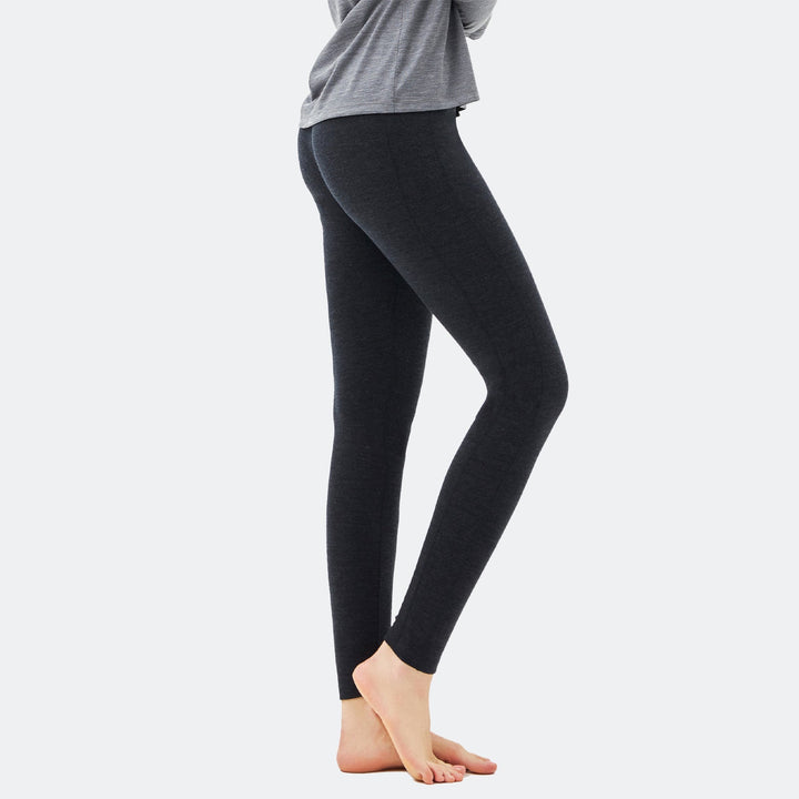 Midweight merino wool leggings that wick moisture, keep you dry, and maintain comfort during long outdoor adventures
