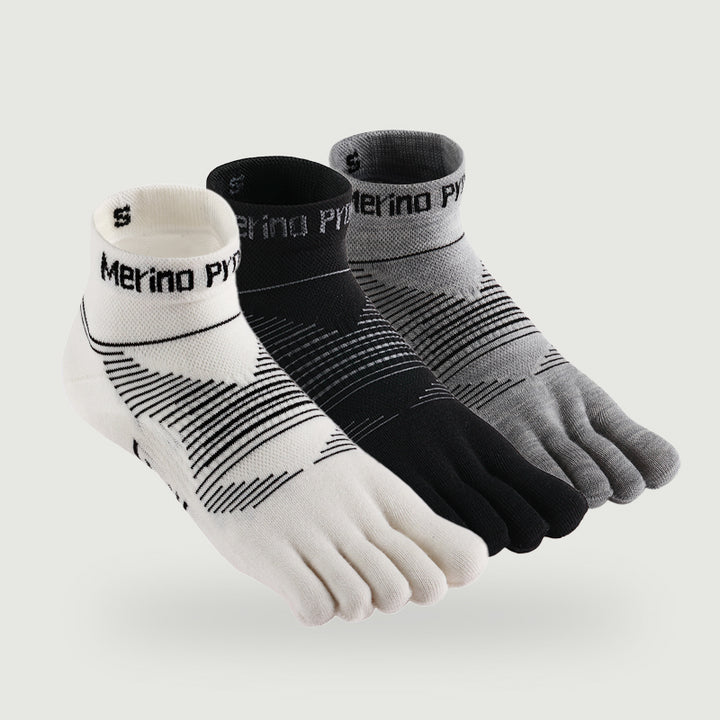 Merino Hike Lightweight Mini-Crew Five-Toe Socks - 3 Pairs