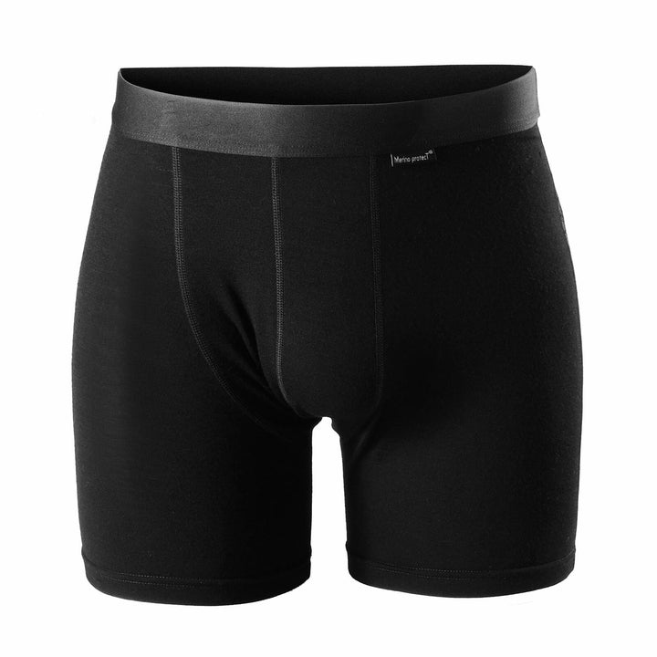 Men's 100% Merino Wool Underwear Boxer Briefs Black - MT15