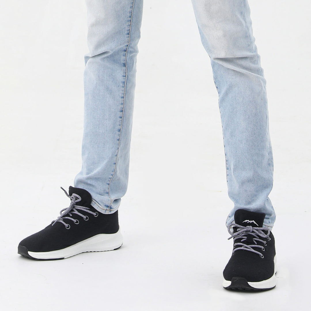 Men's 100% Merino Wool Lace-up Sneaker Dark Grey - MT11