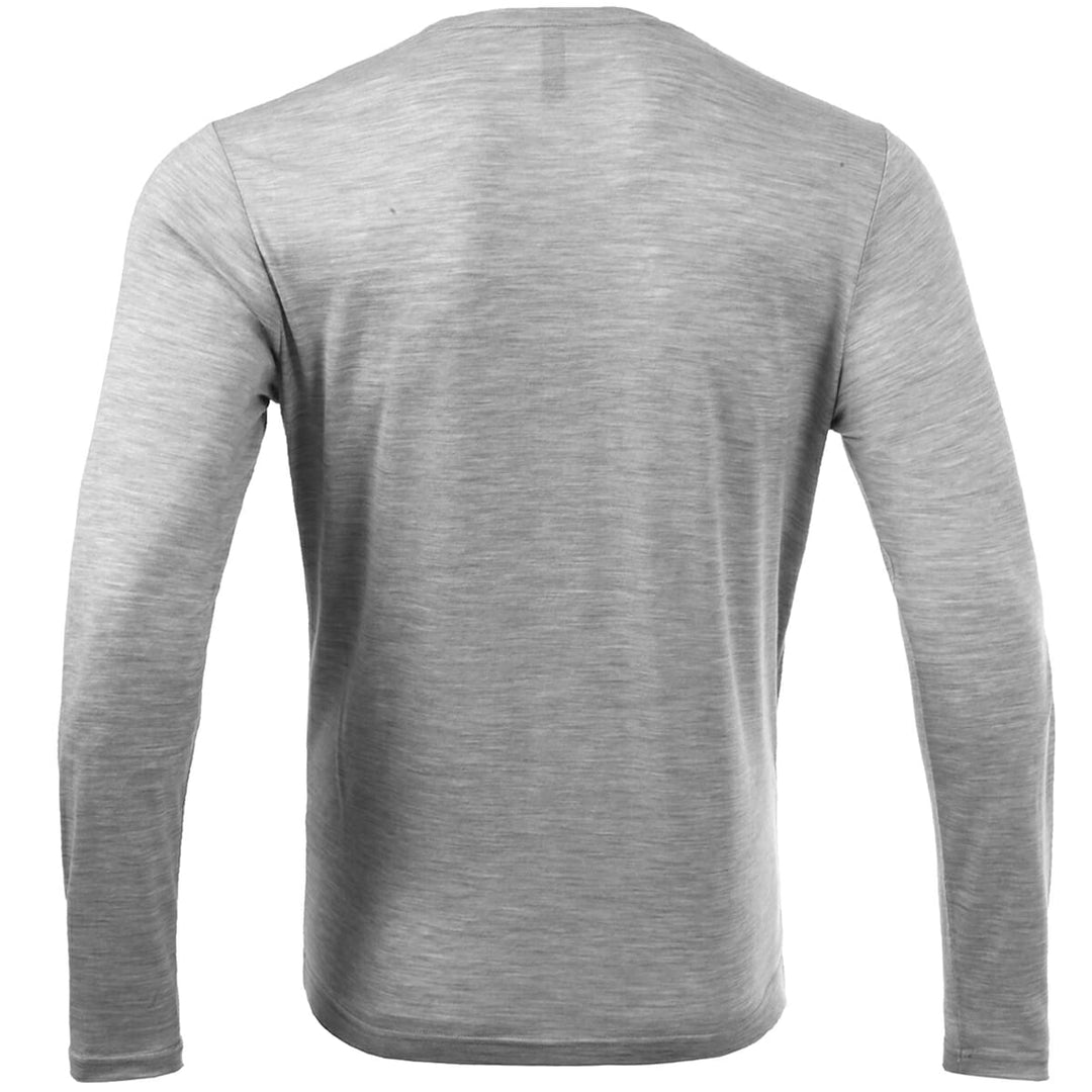 Men's 100% Merino Wool Base Layer Light Grey - MT03