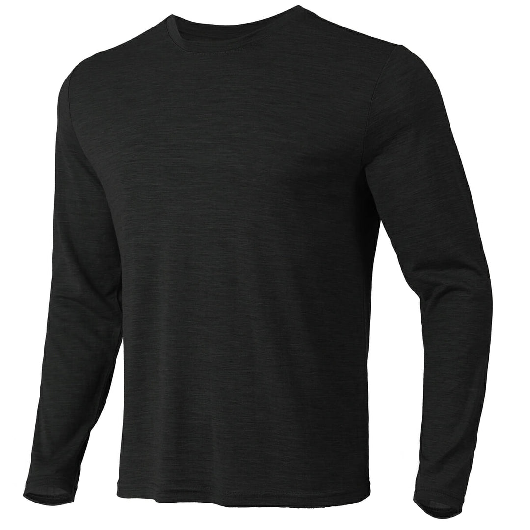Men's 100% Merino Wool Base Layer Black - MT03
